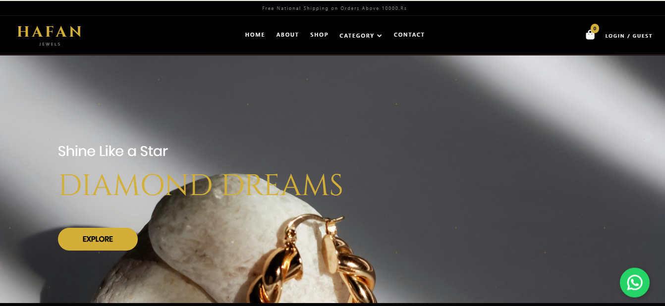 Haffan Jewels — project delivered by Zaid Ali